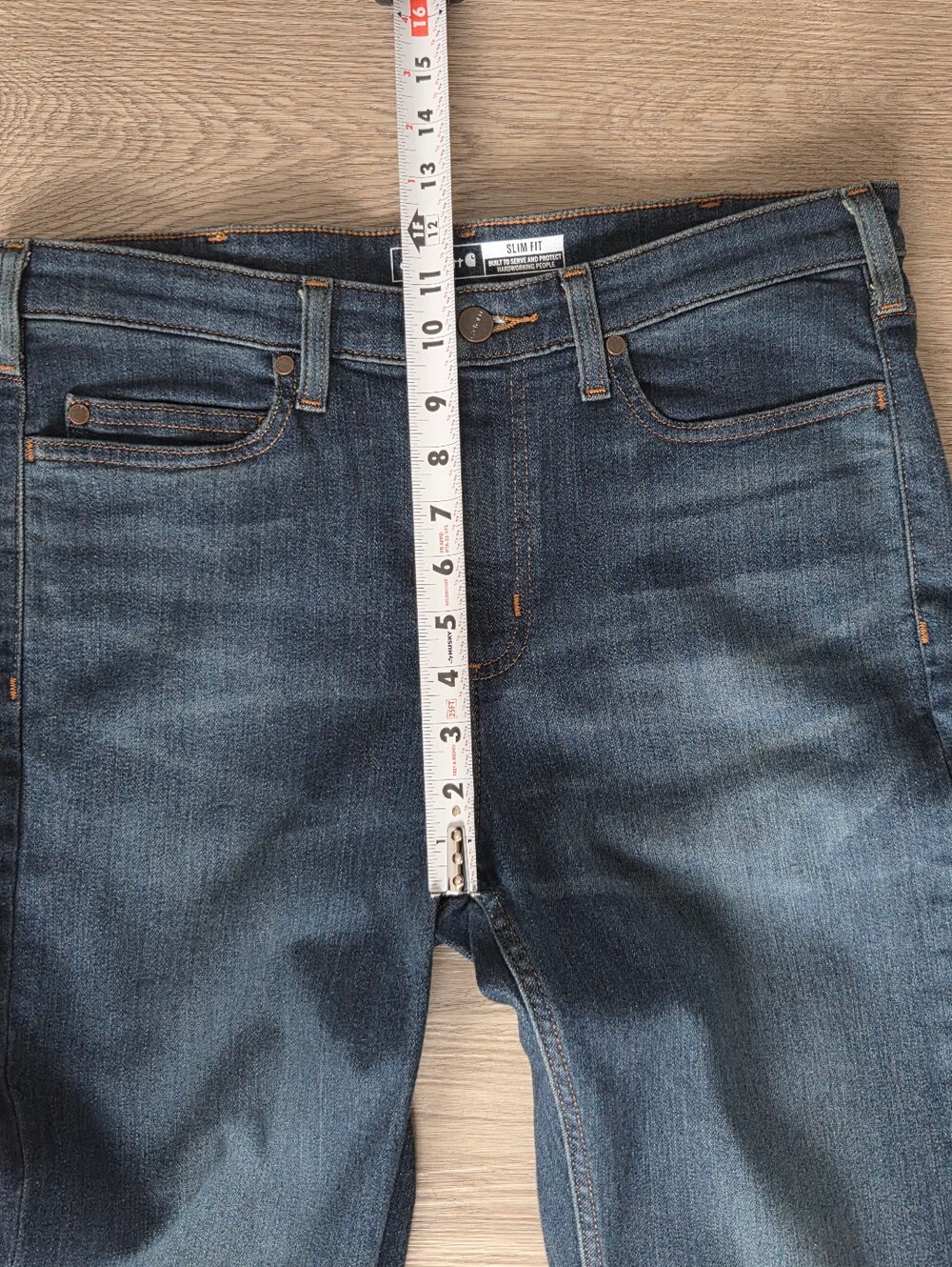 Carhartt Jeans Womens Rugged Flex Slim Fit Denim BD4976-W Size 12 Tall NEW NWT - Picture 6 of 9